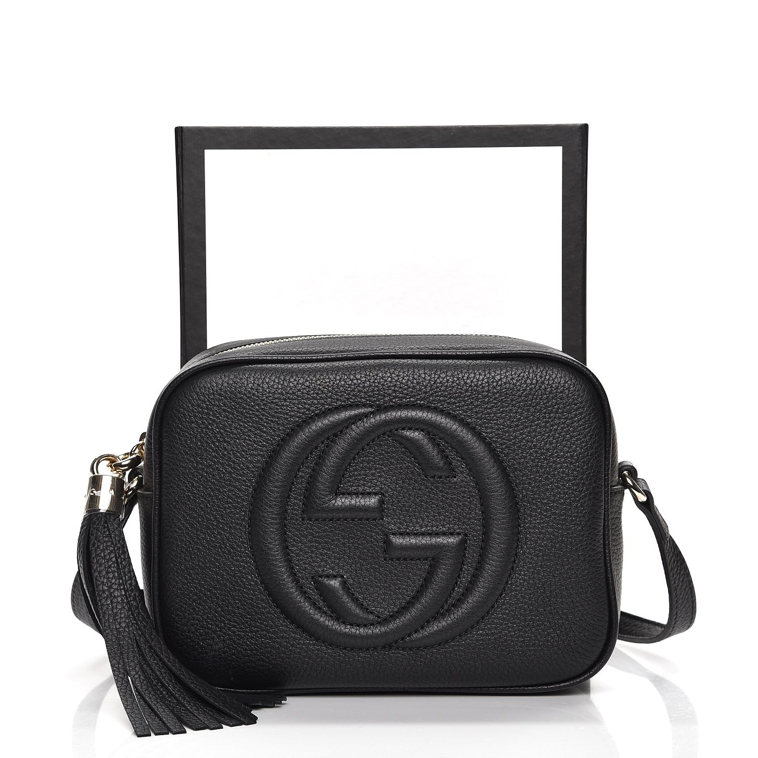 Gucci Pebbled Calfskin Small Soho Disco Bag Black 9 of 9