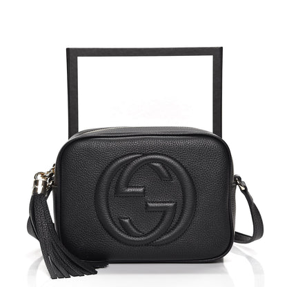 Gucci Pebbled Calfskin Small Soho Disco Bag Black 9 of 9