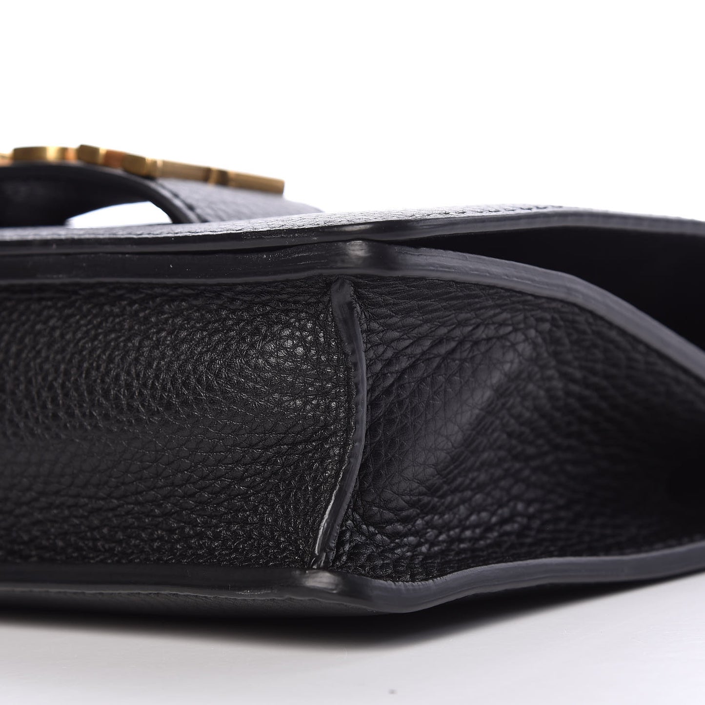Grained Calfskin Dio(r)evolution Top Handle Flap Bag Black