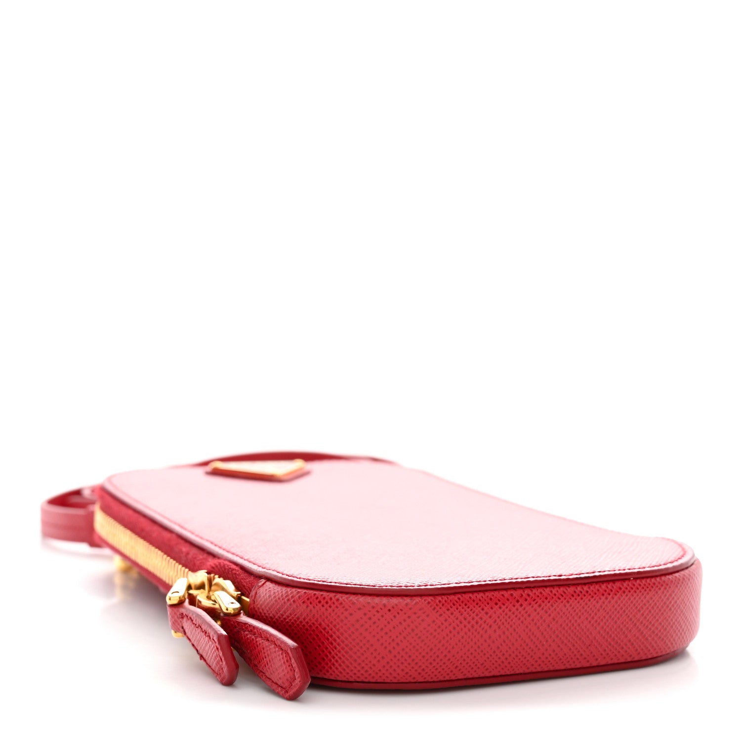 Prada Saffiano Triangle Phone Case Fuoco 4 of 12
