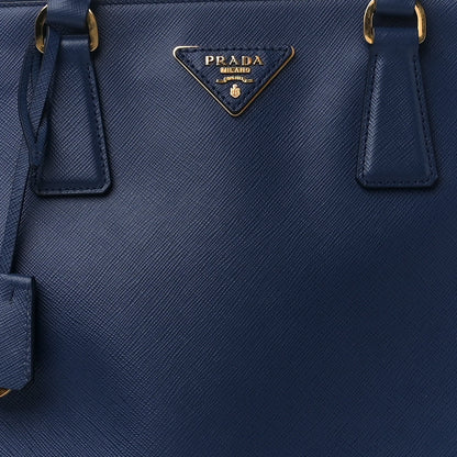 Prada Saffiano Lux Extra Large Galleria Double Zip Tote Bluette 11 of 13