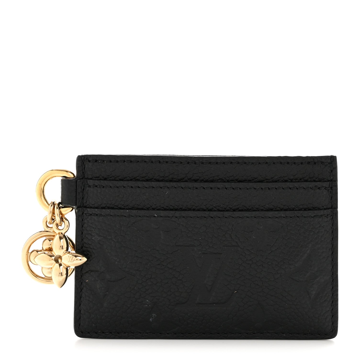 Louis Vuitton Empreinte Monogram LV Charms Card Holder Black 1 of 8