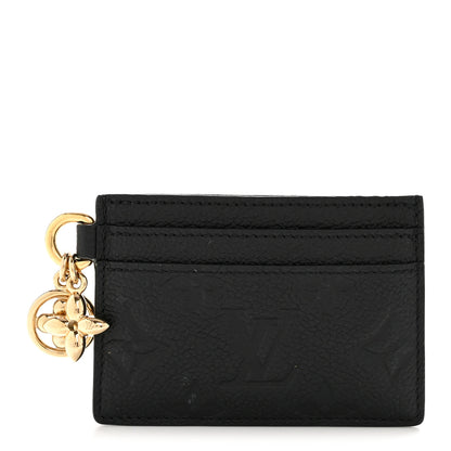 Louis Vuitton Empreinte Monogram LV Charms Card Holder Black 1 of 8