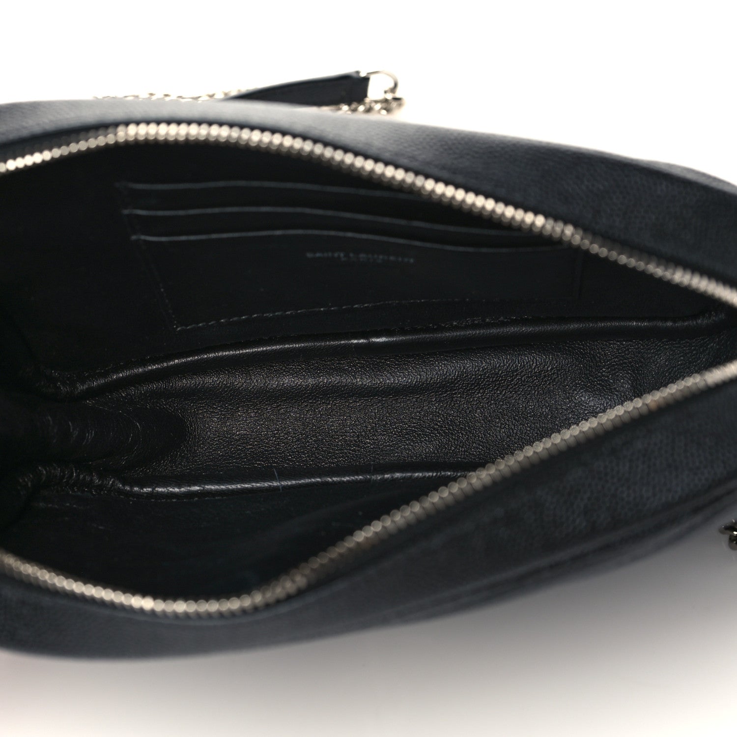 Saint Laurent Grain De Poudre Matelasse Monogram Mini Lou Camera Bag Black 5 of 6