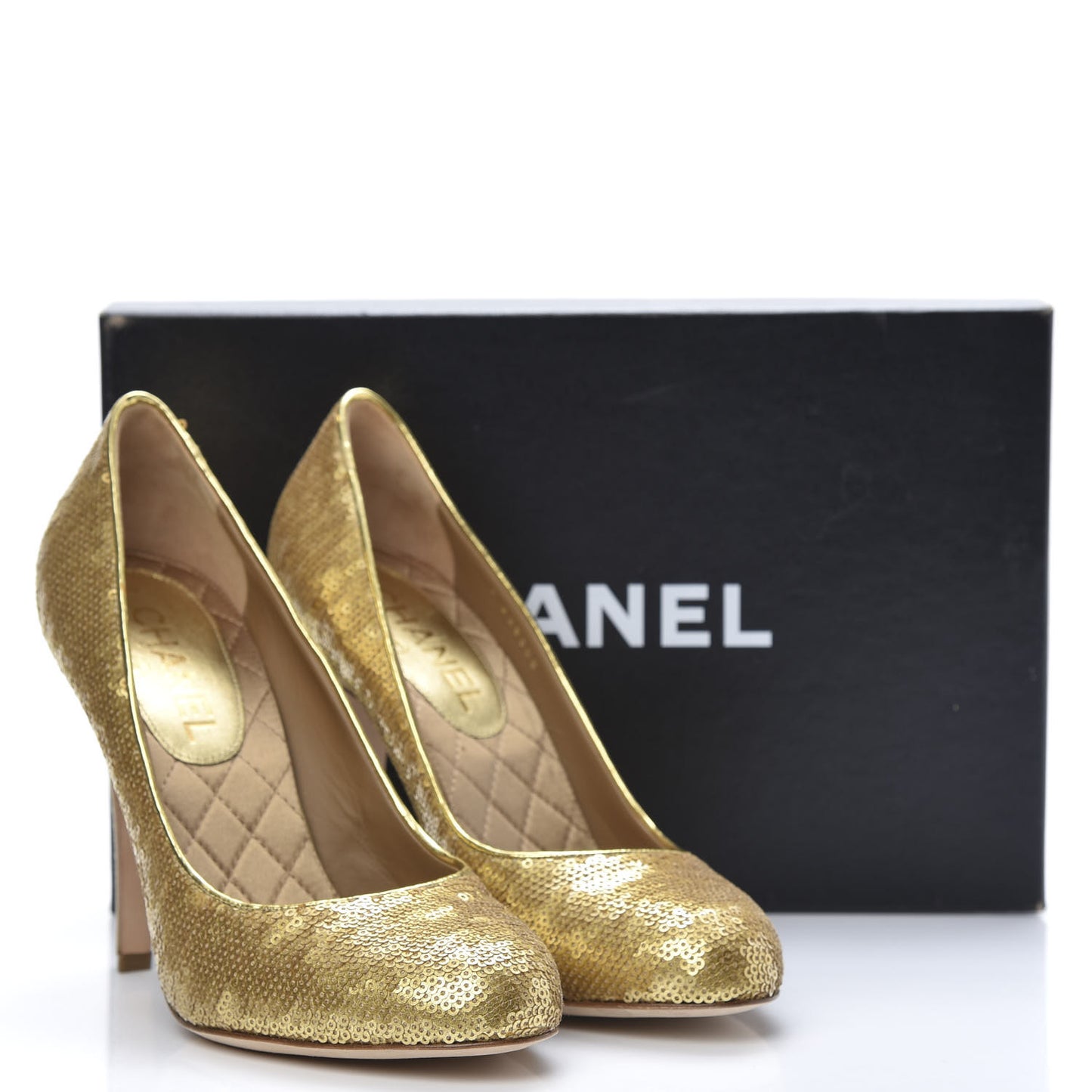 Sequin Pumps 37.5 Gold