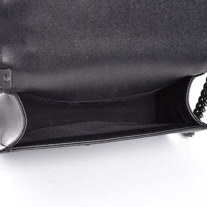 Chanel Caviar Quilted Medium Boy Flap So Black 5 of 8