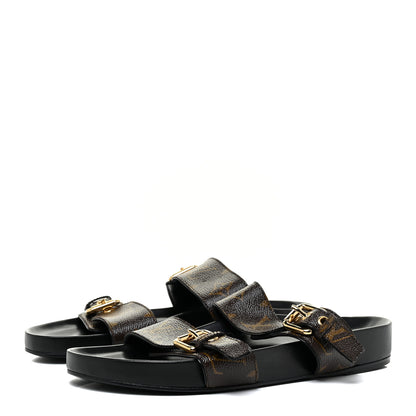 Louis Vuitton Monogram Bom Dia Mule Sandals 39 3 of 12