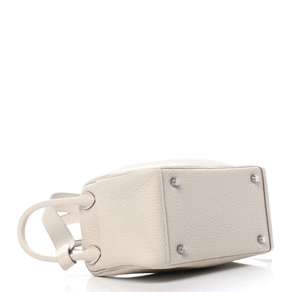 Hermes Taurillon Clemence Mini Lindy 20 Craie 3 of 4