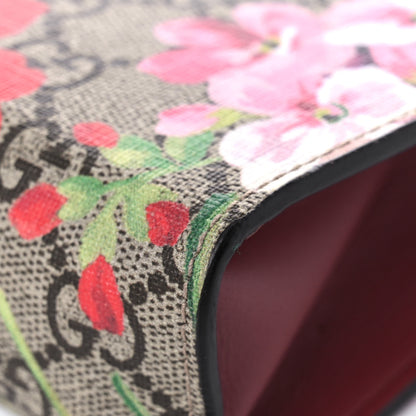 Gucci GG Supreme Monogram Blooms Large Cosmetic Case Beige Multicolor Dry Rose 9 of 11