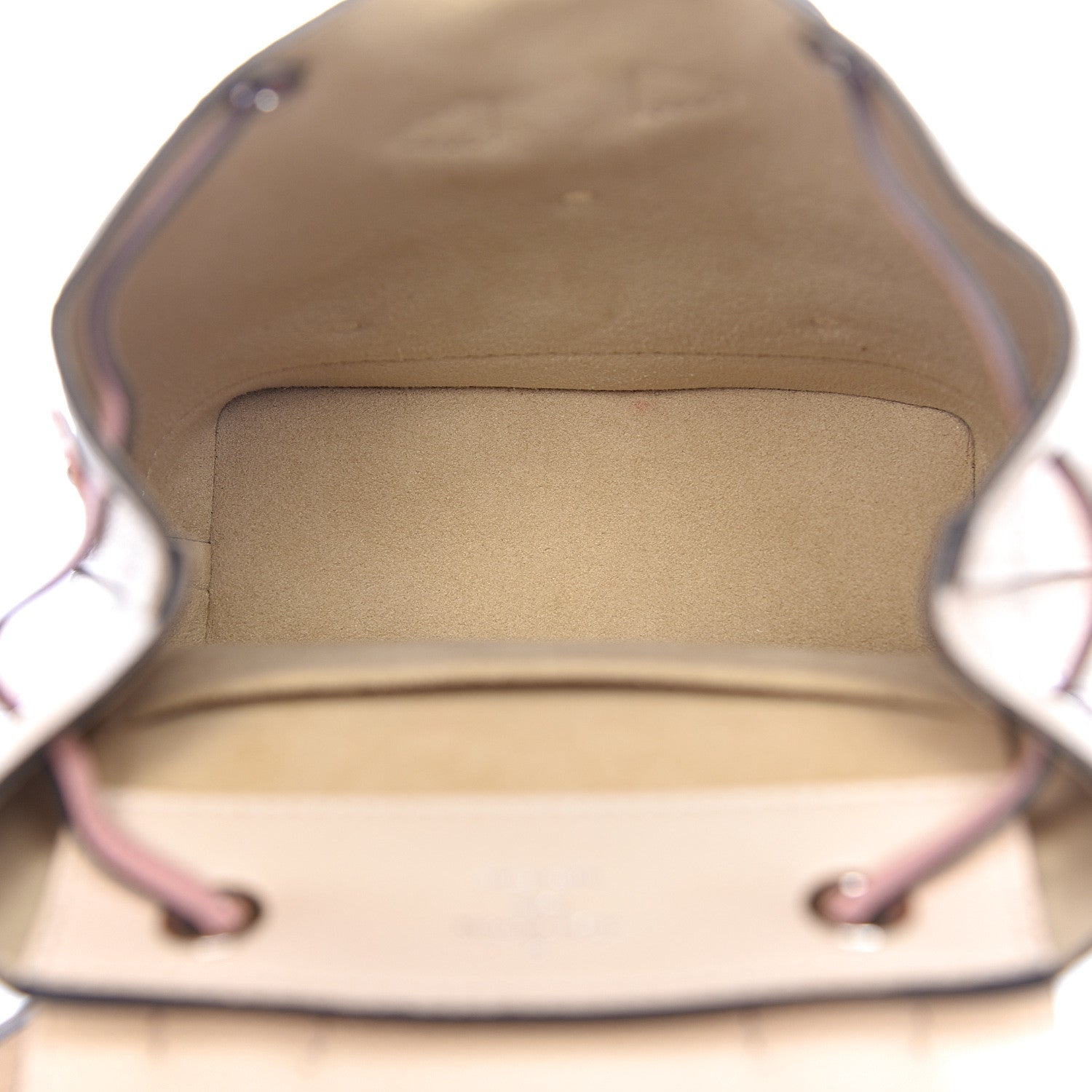 Louis Vuitton Calfskin Flowers Lockme Mini Backpack Creme 5 of 10