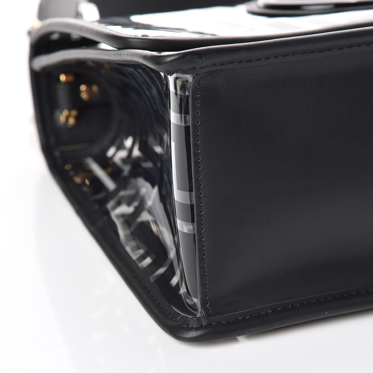Fendi TPU FF Vitello Century F is Fendi Kan I Shoulder Bag Black 5 of 8