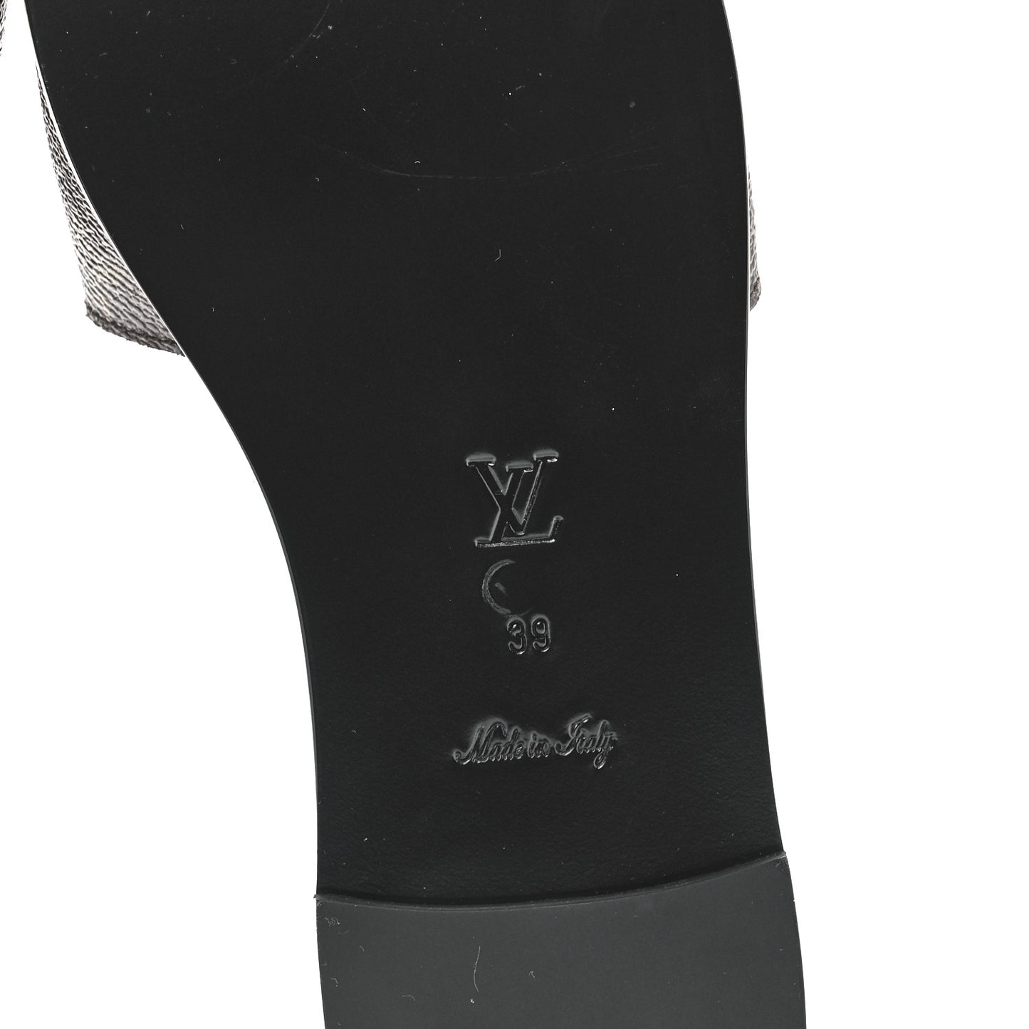 Patent Monogram Lock It Flat Mules 39