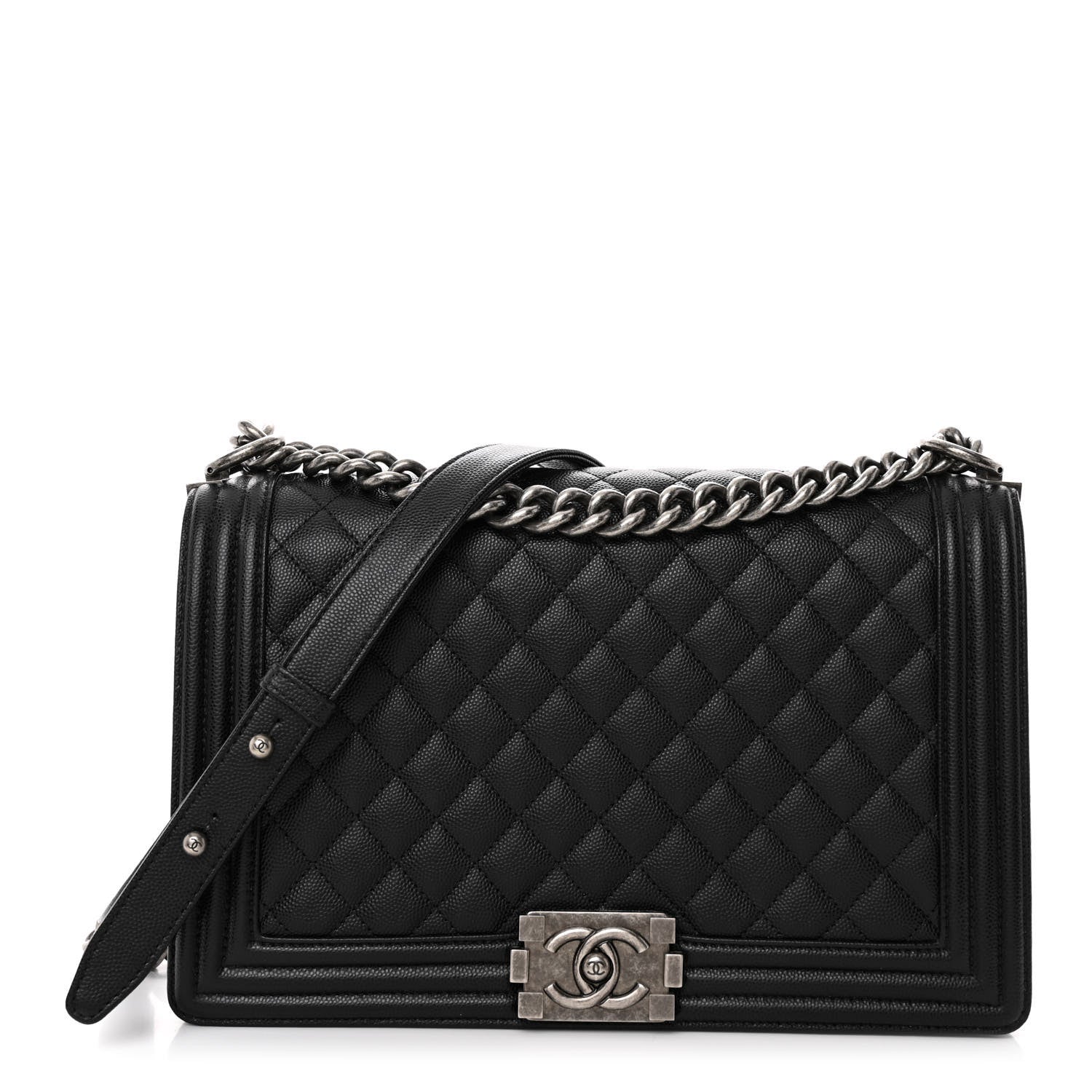 Chanel Caviar Quilted New Medium Boy Flap Black 1 of 10