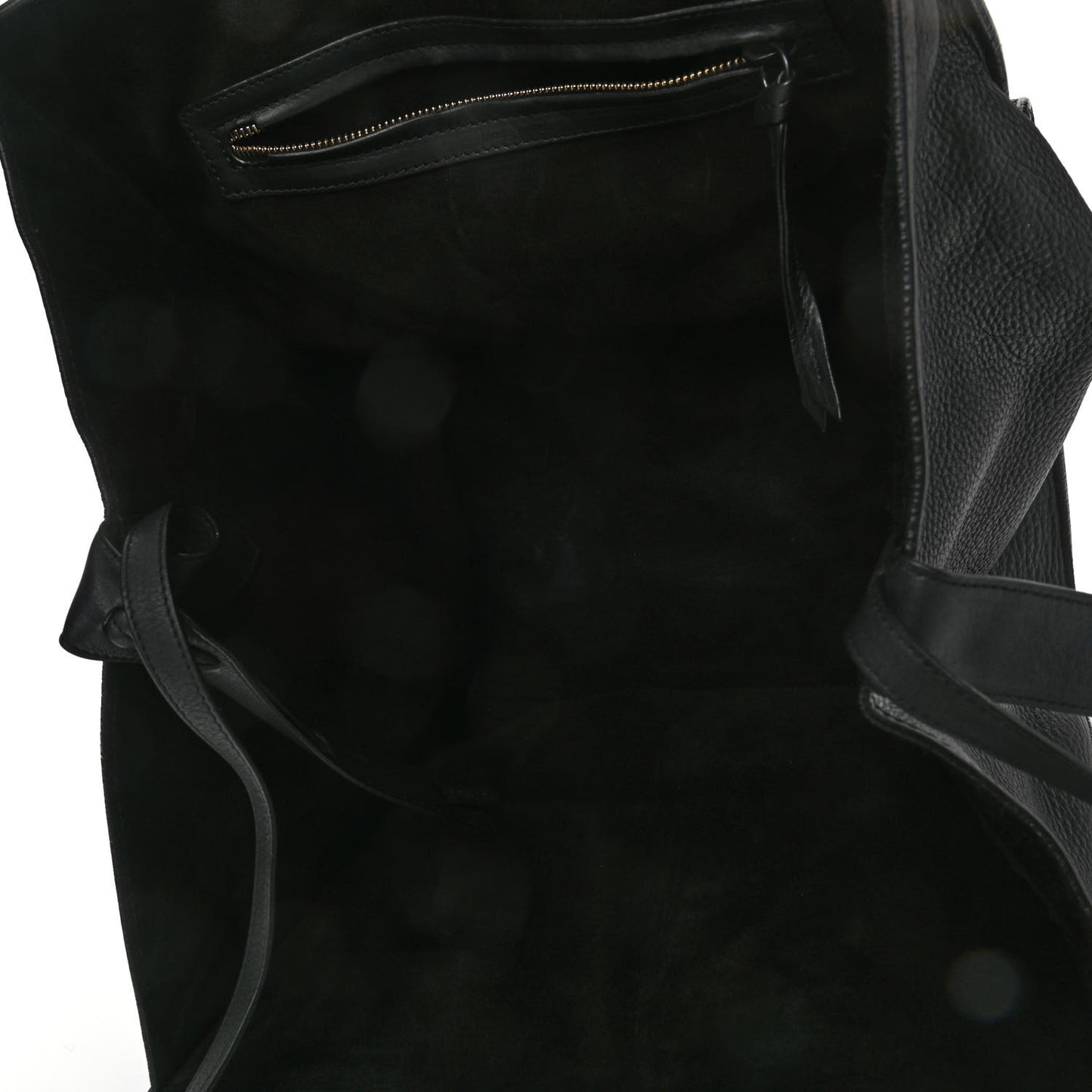 Grained Calfskin Medium Phantom Luggage Black