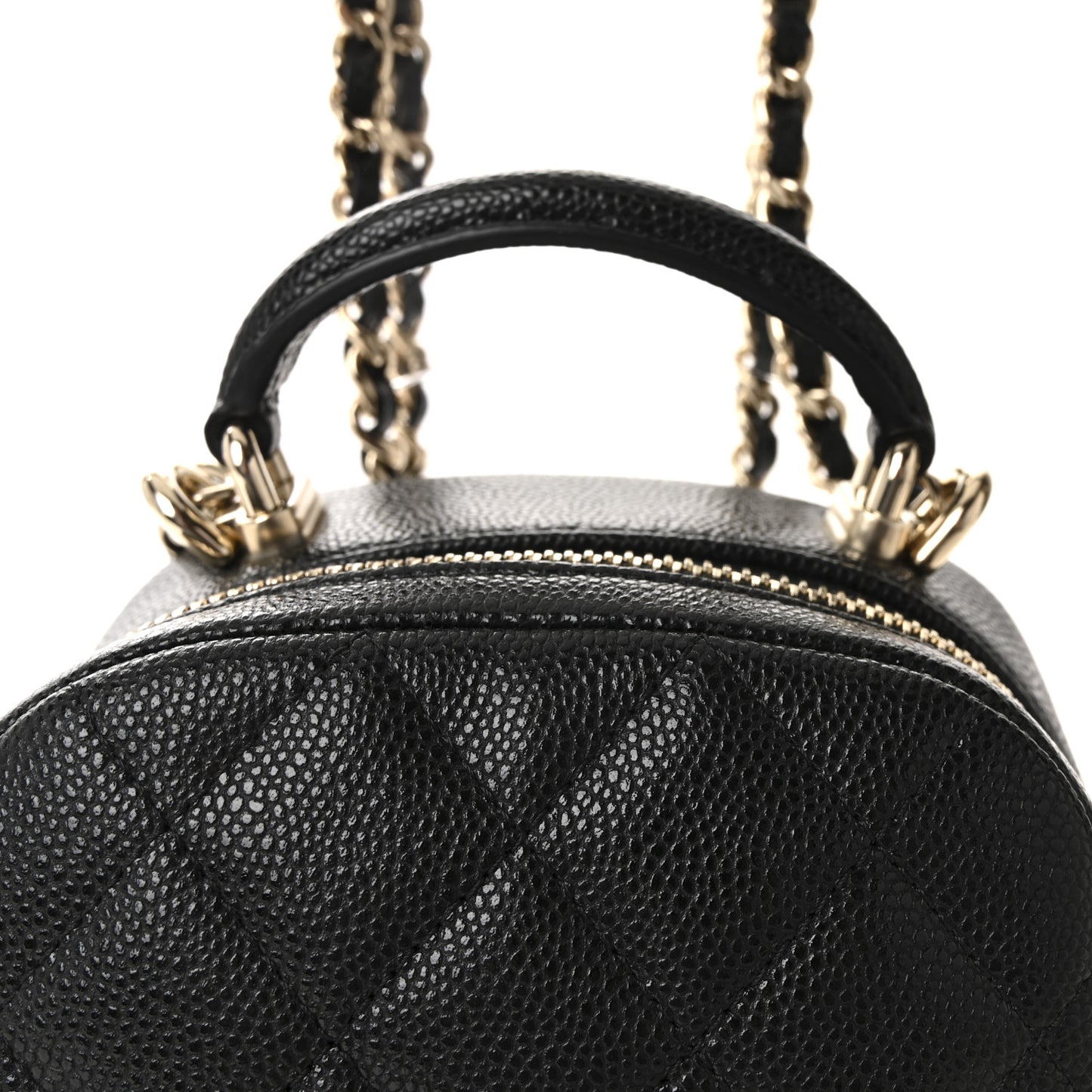 Caviar Quilted CC Mini Classic Backpack Black