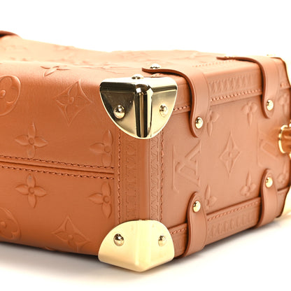 Louis Vuitton Calfskin Debossed Monogram Side Trunk Tan 8 of 8