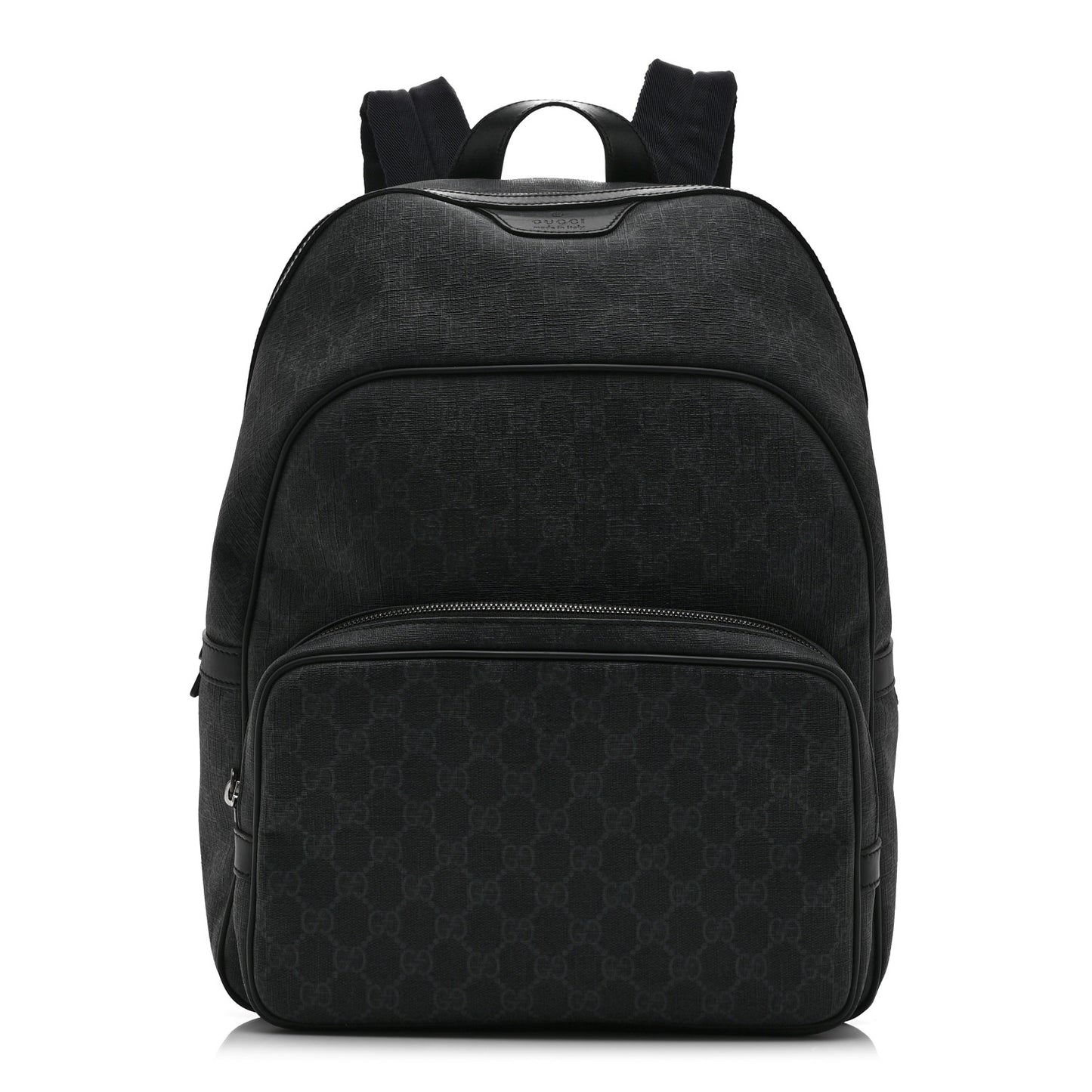 GG Supreme Monogram Medium Day Backpack Grey Black