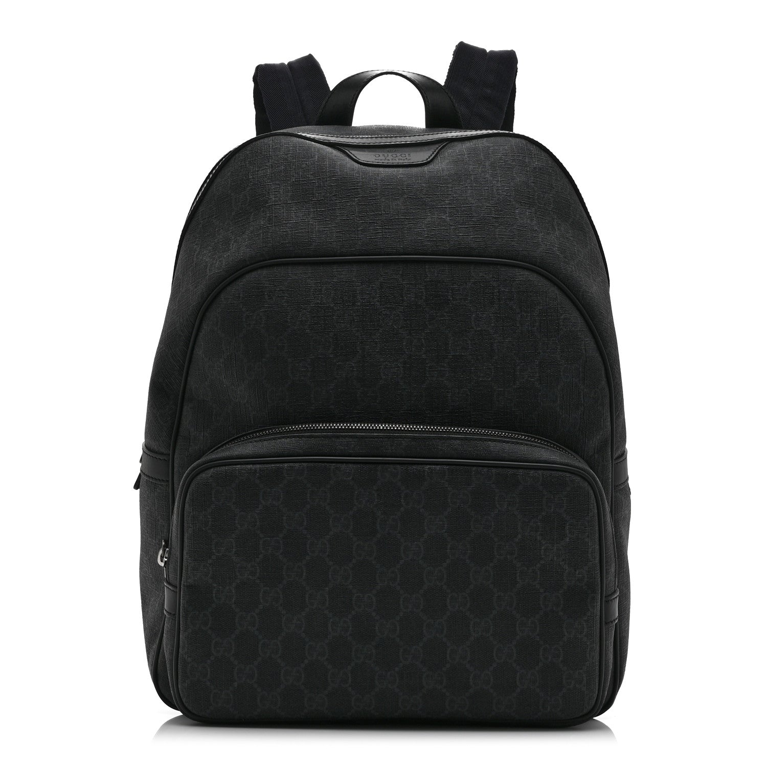 Gucci GG Supreme Monogram Medium Day Backpack Grey Black 1 of 10