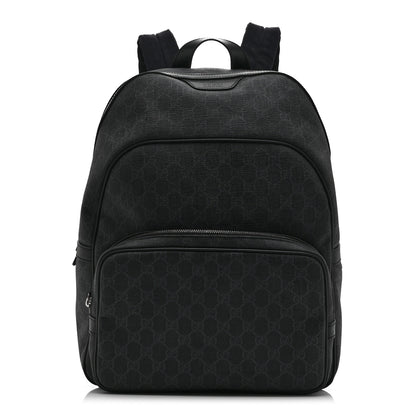 Gucci GG Supreme Monogram Medium Day Backpack Grey Black 1 of 10