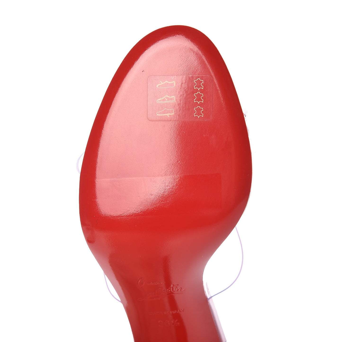Patent PVC Just Nothing 85 Slide Sandals 36.5 Red