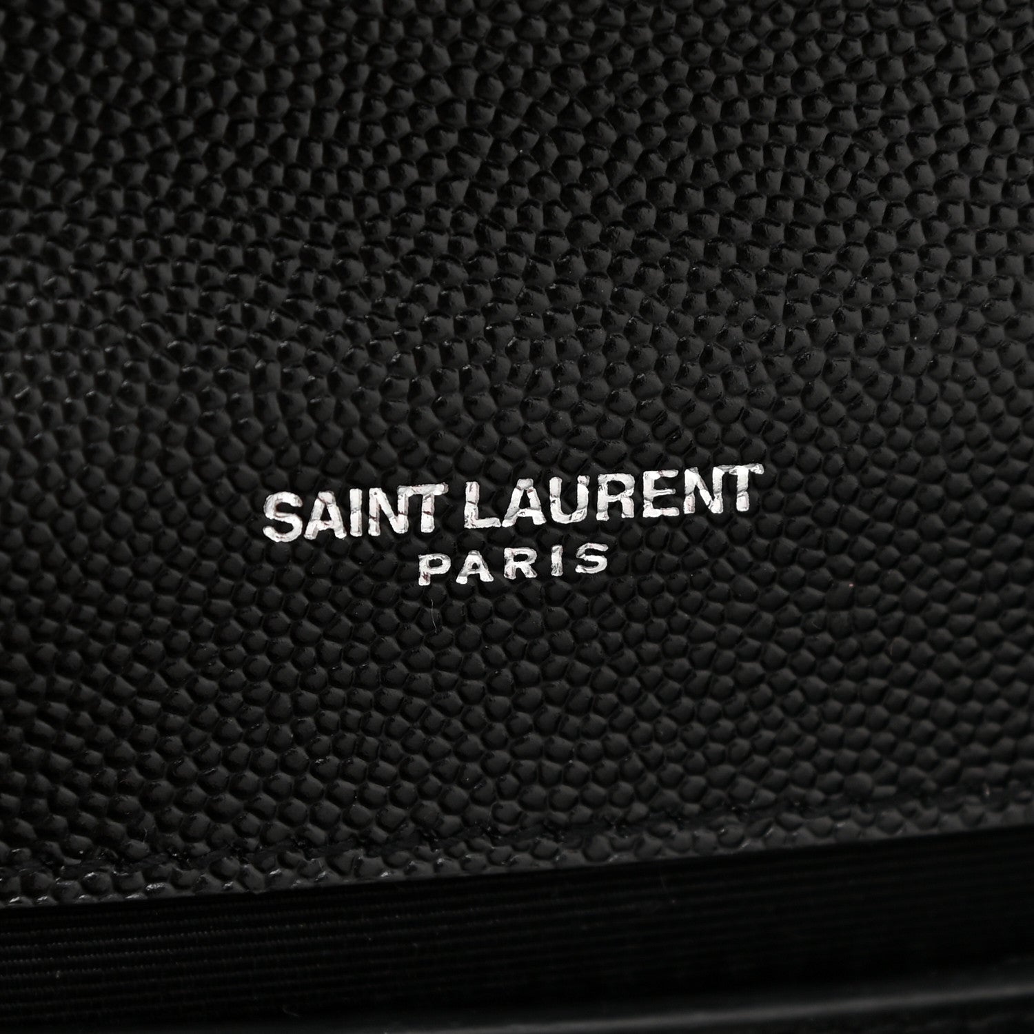 Saint Laurent Grain De Poudre Small Classic Monogram Kate Tassel Satchel Black 10 of 11