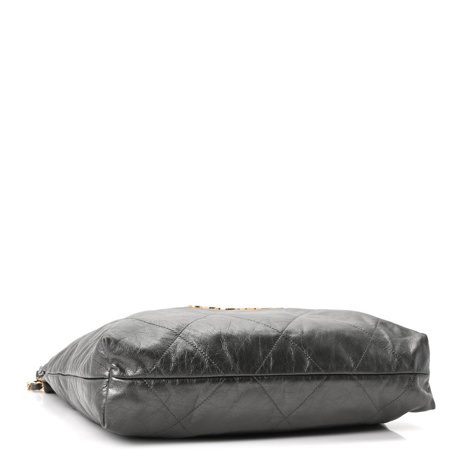 Chanel Metallic Calfskin Quilted Chanel 22 Ruthenium 4 of 10
