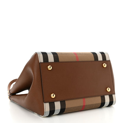 Burberry House Check Small Canterbury Tote Tan 4 of 9