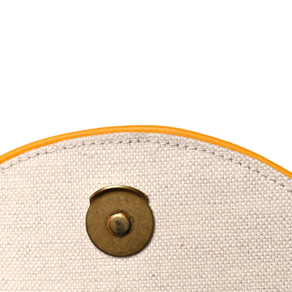Gucci Linen Canvas Embroidered Small Shoulder Bag White 22 of 25