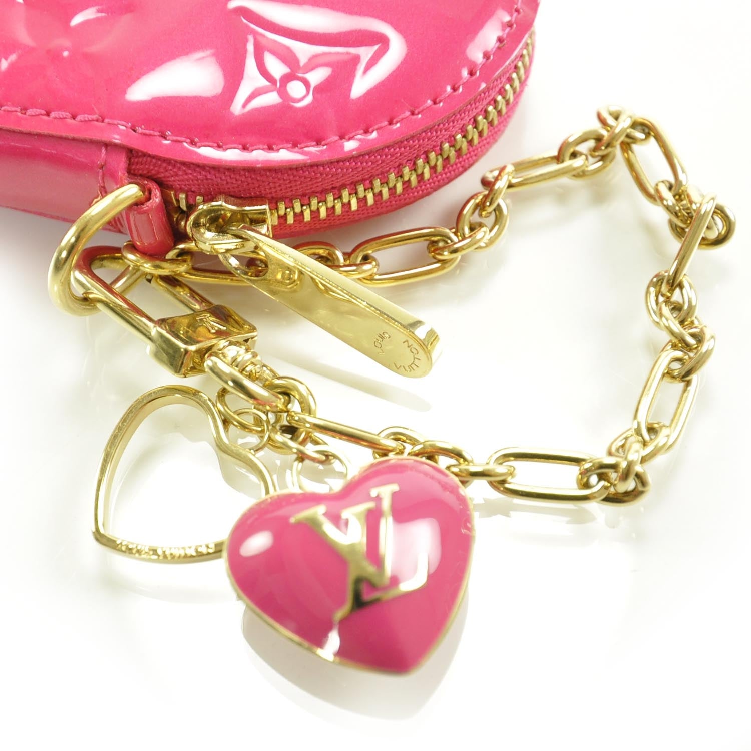 Louis Vuitton Vernis Heart Coin Purse 6 of 9