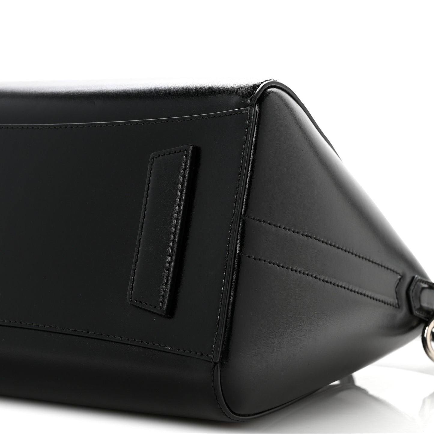 Shiny Lord Calfskin Small Antigona Black