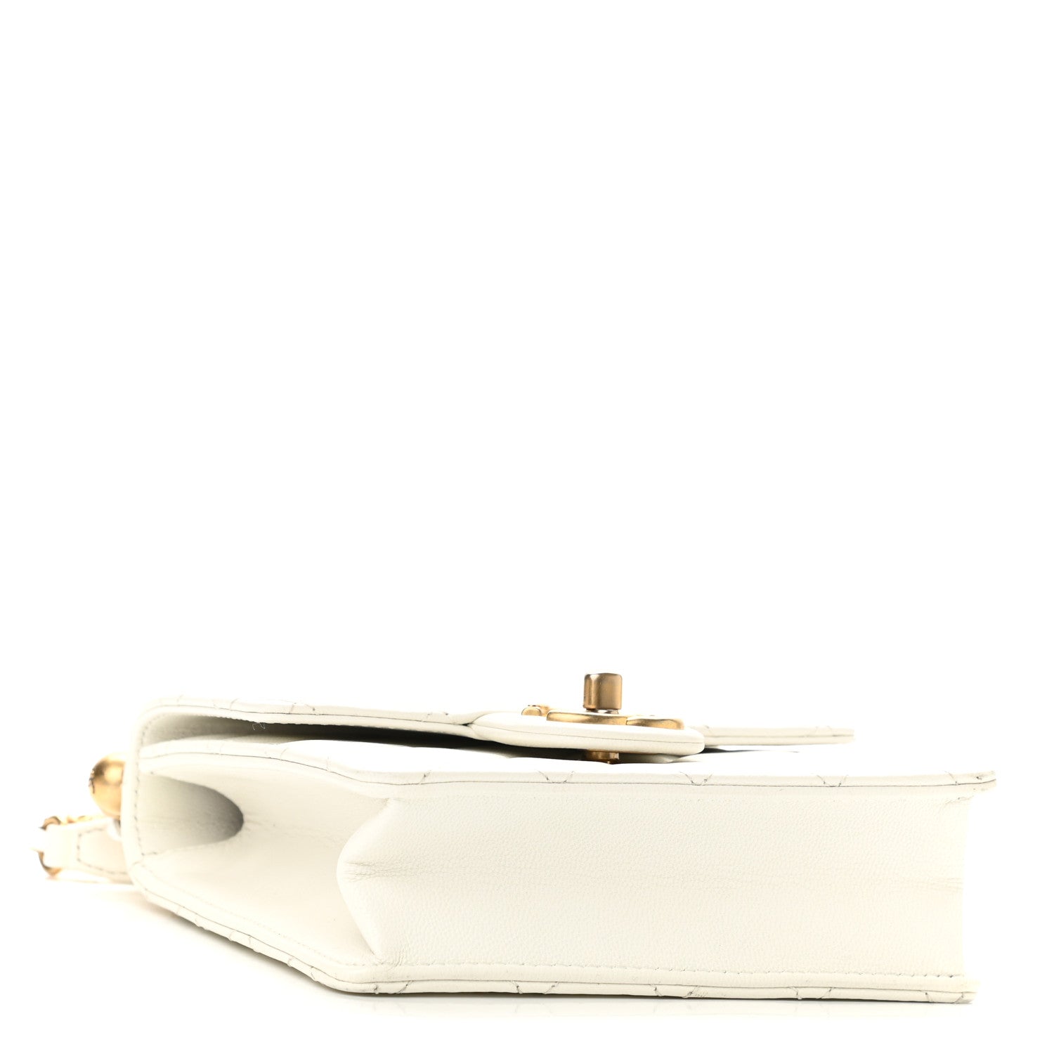 Chanel Lambskin Quilted Chic Pearls Flap White 4 of 9