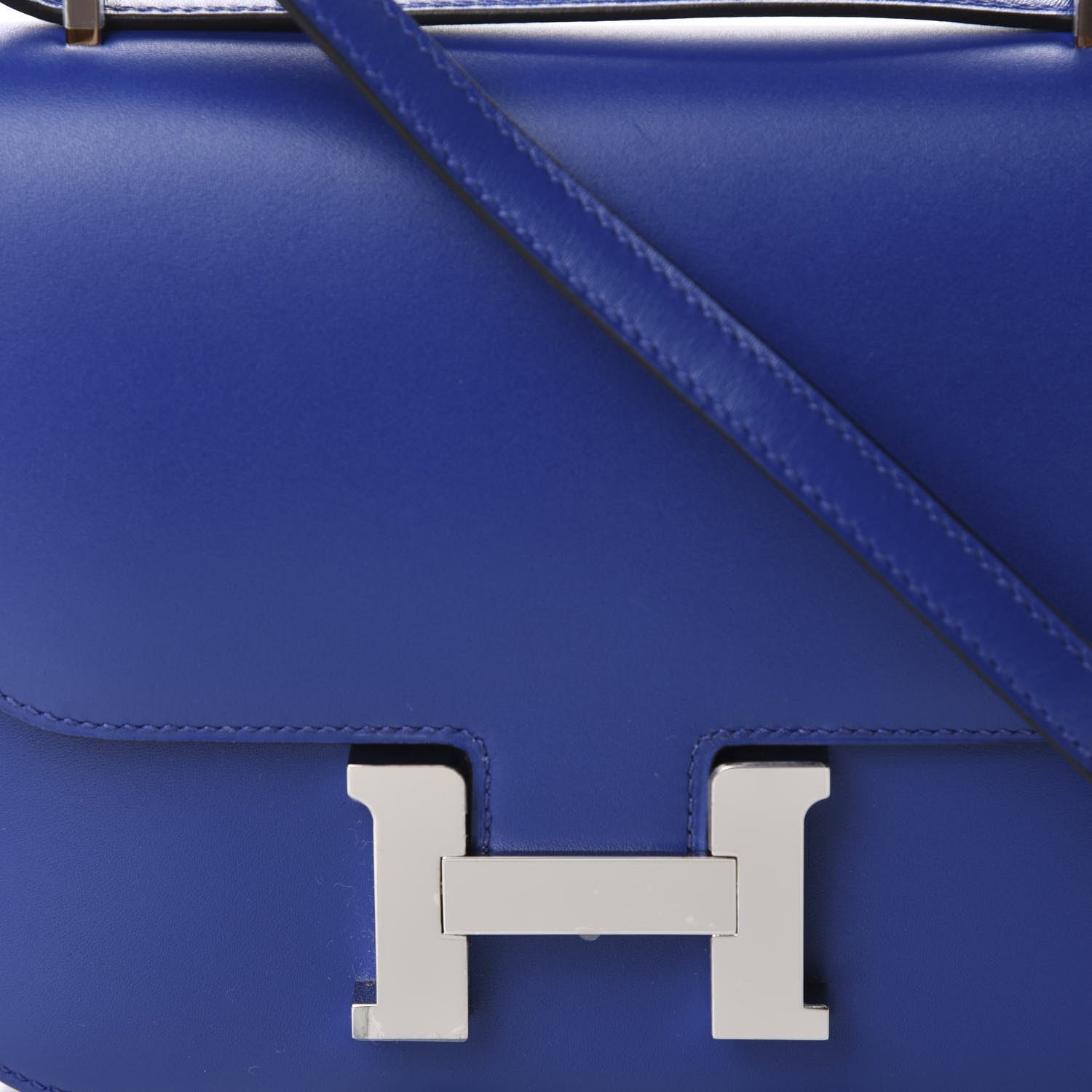 Hermes Tadelakt Constance 18 Bleu Electrique 10 of 11