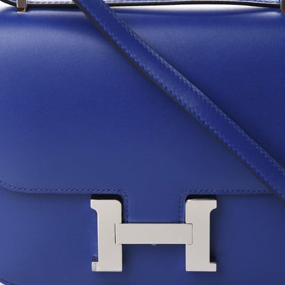 Hermes Tadelakt Constance 18 Bleu Electrique 10 of 11