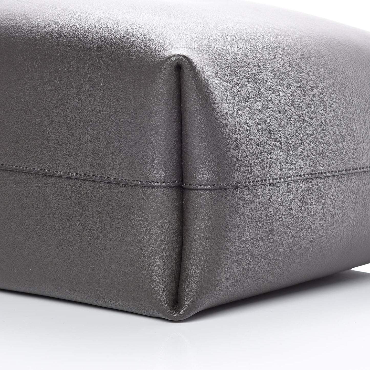 Calfskin Large Shopping Tote Coal