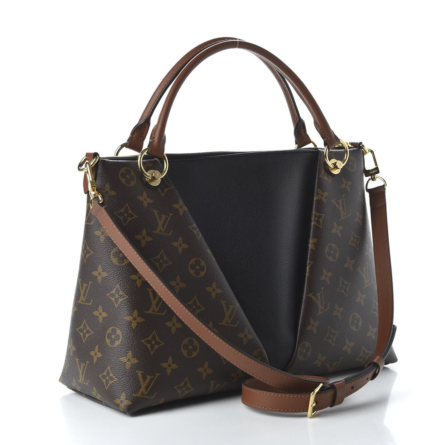 Monogram V Tote MM Black