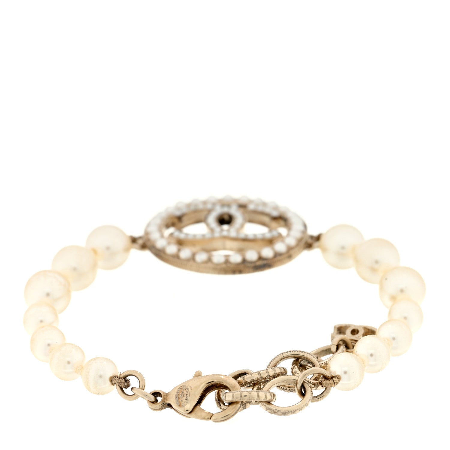 Chanel Pearl CC Bracelet Gold 2 of 4
