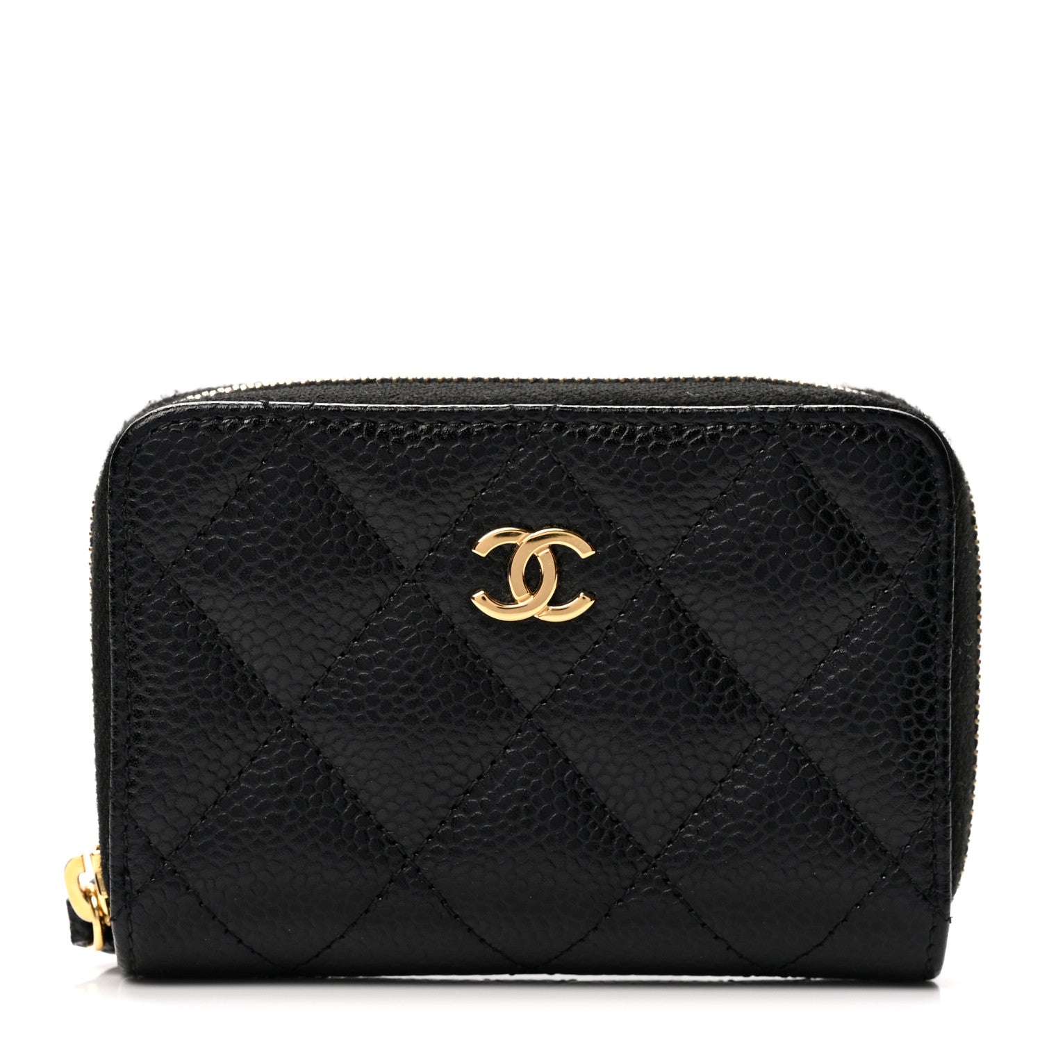 Chanel Caviar Quilted Classic Zipped Coin Purse Black 1 of 8