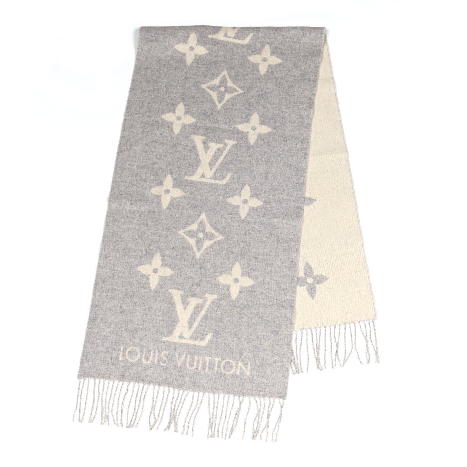 Louis Vuitton Cashmere Monogram Reykjavik Scarf 2 of 4