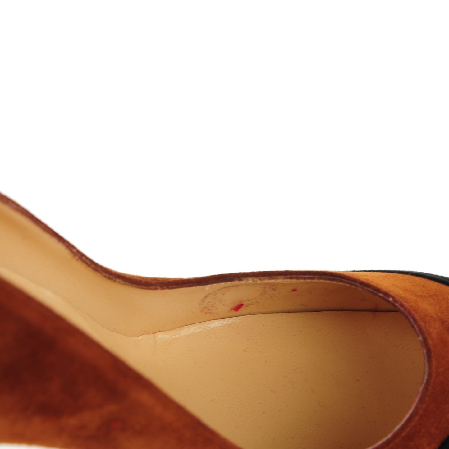 Suede Calfskin Maggie 140 Pumps 38.5 Black Brown