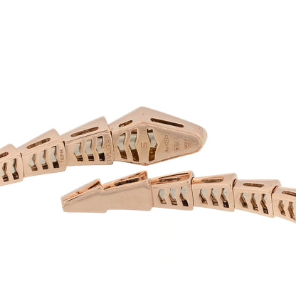 Bulgari 18K Rose Gold Diamond Serpenti Viper Bracelet S 3 of 4