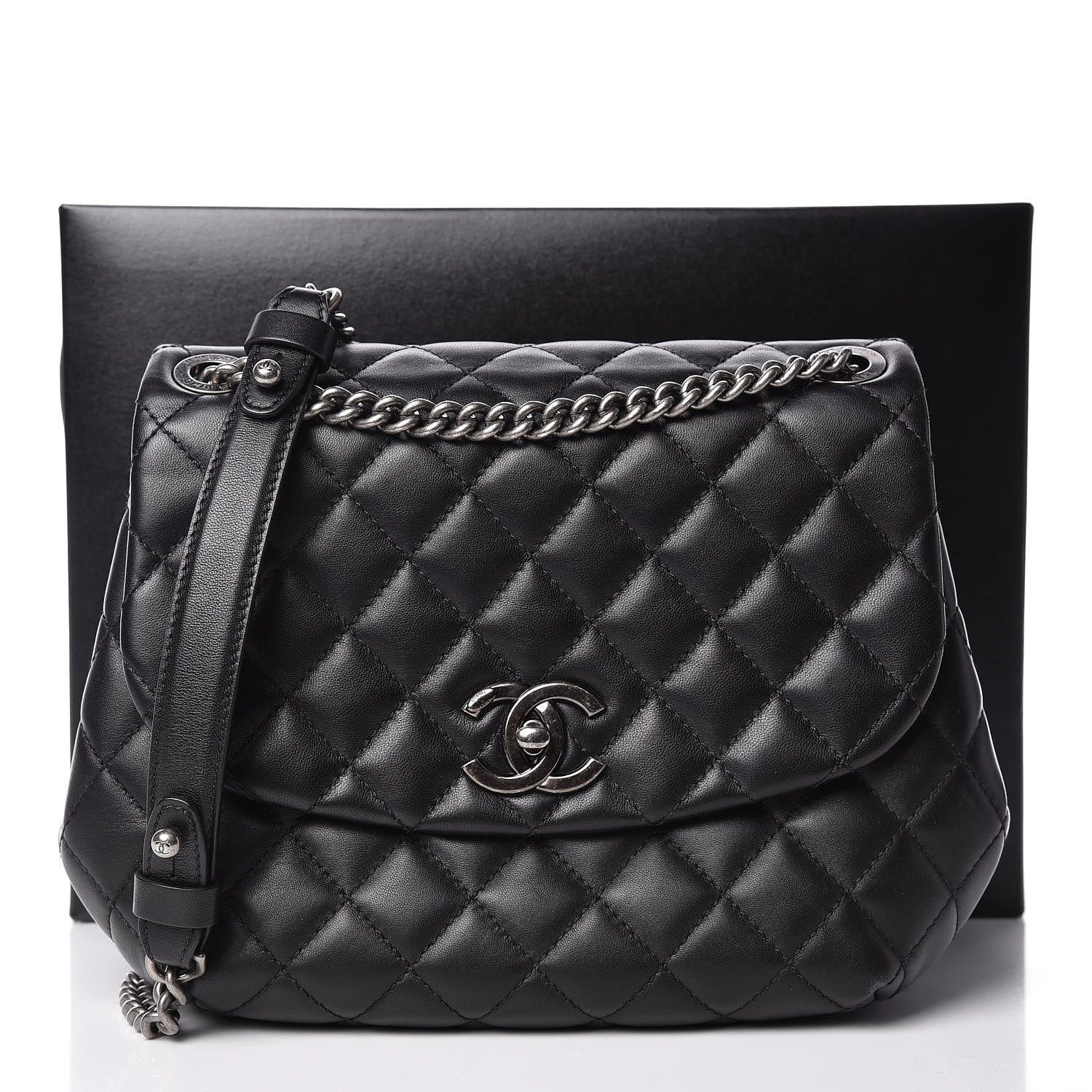 Chanel Lambskin Quilted Small Daily Supple Flap Black 12 of 12