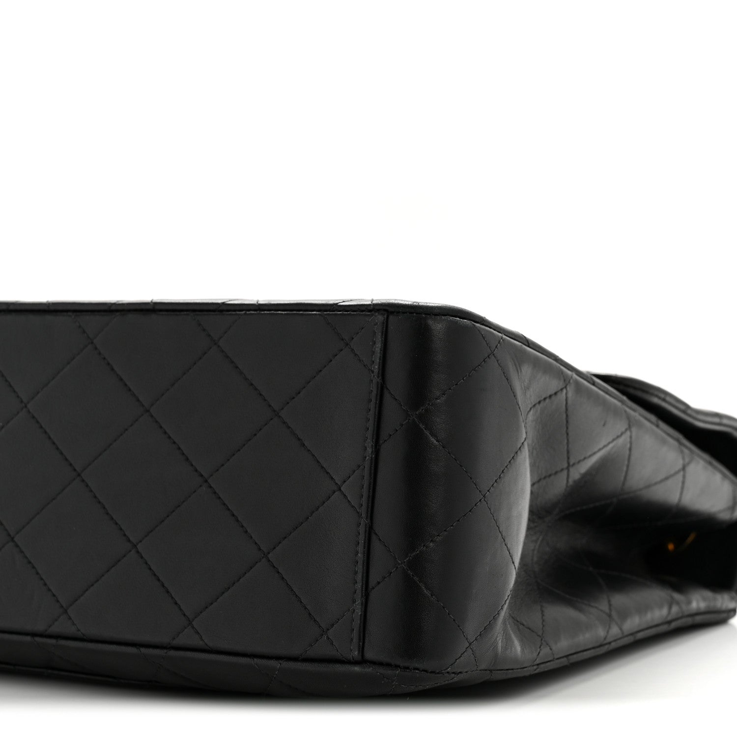 Chanel Lambskin Quilted XL Jumbo Single Flap Black 11 of 16