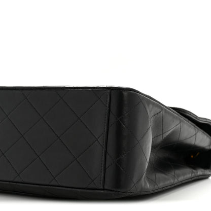 Chanel Lambskin Quilted XL Jumbo Single Flap Black 11 of 16