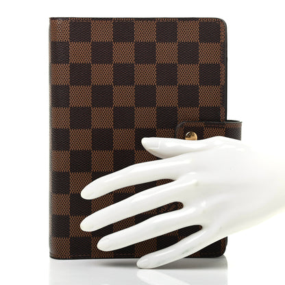 Louis Vuitton Damier Ebene Medium Ring Agenda Cover 2 of 7