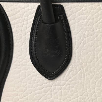 Celine Bullhide Calfskin Suede Mini Tri-Color Luggage White 17 of 19