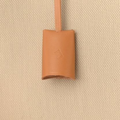 Hermes Military Toile Vache Hunter Horseshoe Herbag Zip Retourne 31 PM Beton Naturel 12 of 13