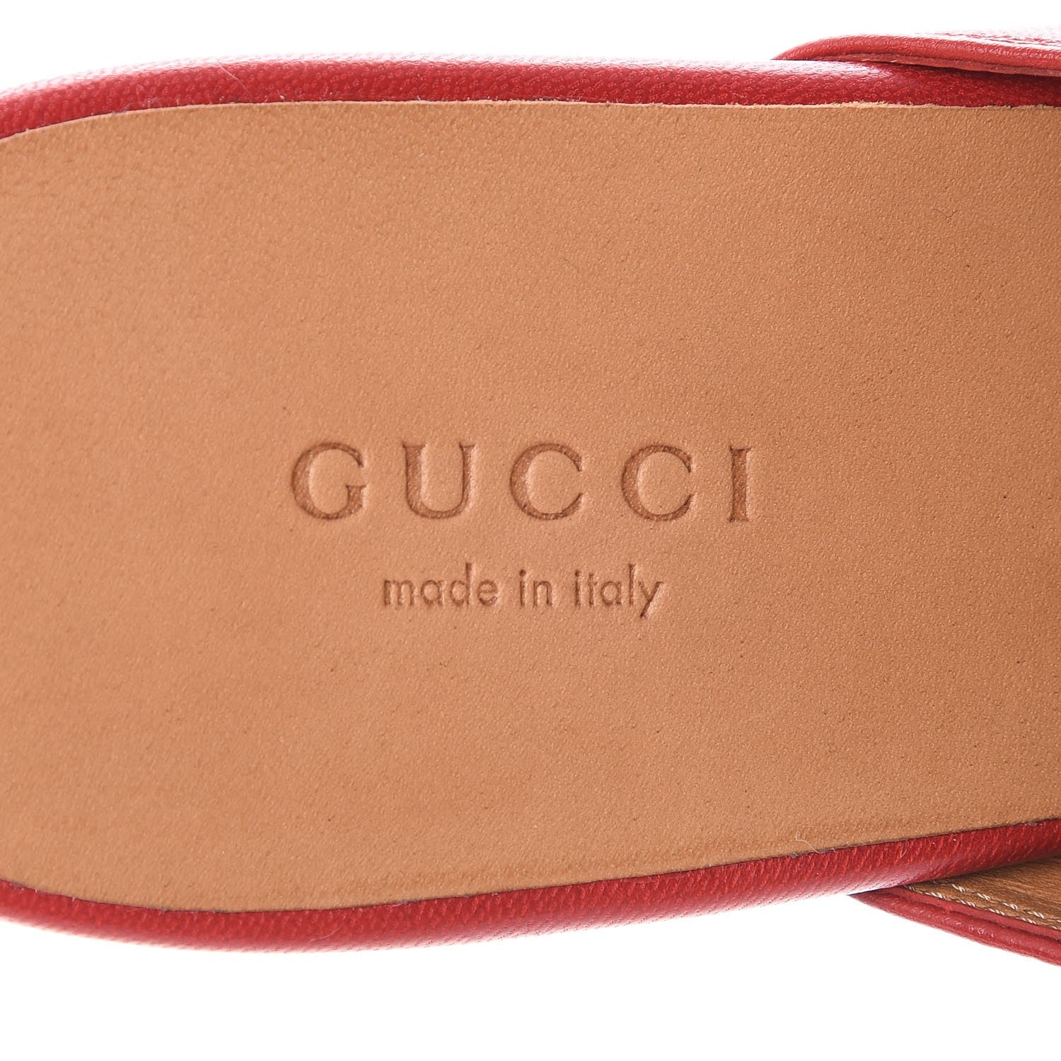 Gucci Malaga Kid Womens Princetown Slippers 38.5 Hibiscus Red 7 of 9