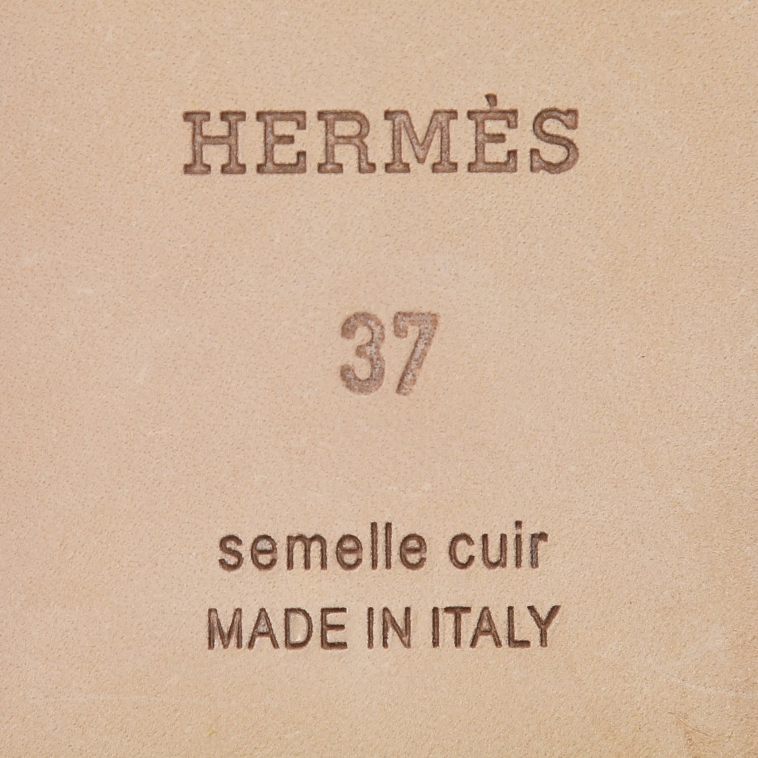 Hermes Epsom Oran Sandals 37 Jaune Pollen 8 of 9