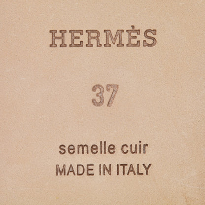 Hermes Epsom Oran Sandals 37 Jaune Pollen 8 of 9