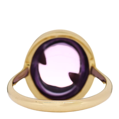Tiffany 18K Yellow Gold Amethyst Paloma Picasso Olive Leaf Ring 52 6 4 of 7